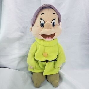 Disney Walt Disney Company Dopey Dwarf Greeter Plush Doll 14 Inch Embroidered